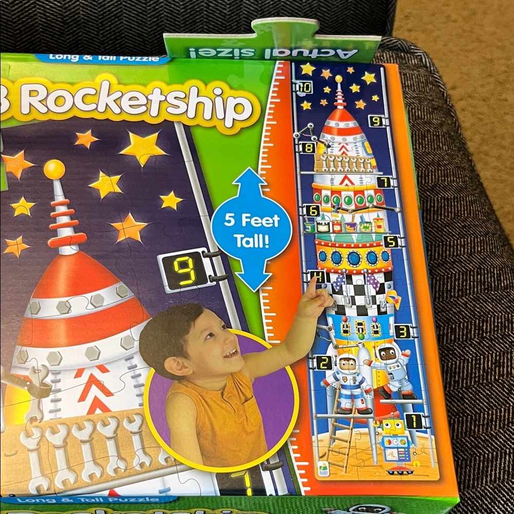 2/$10 123 Rocketship Puzzle by - Multicolor - Picture 3 of 6